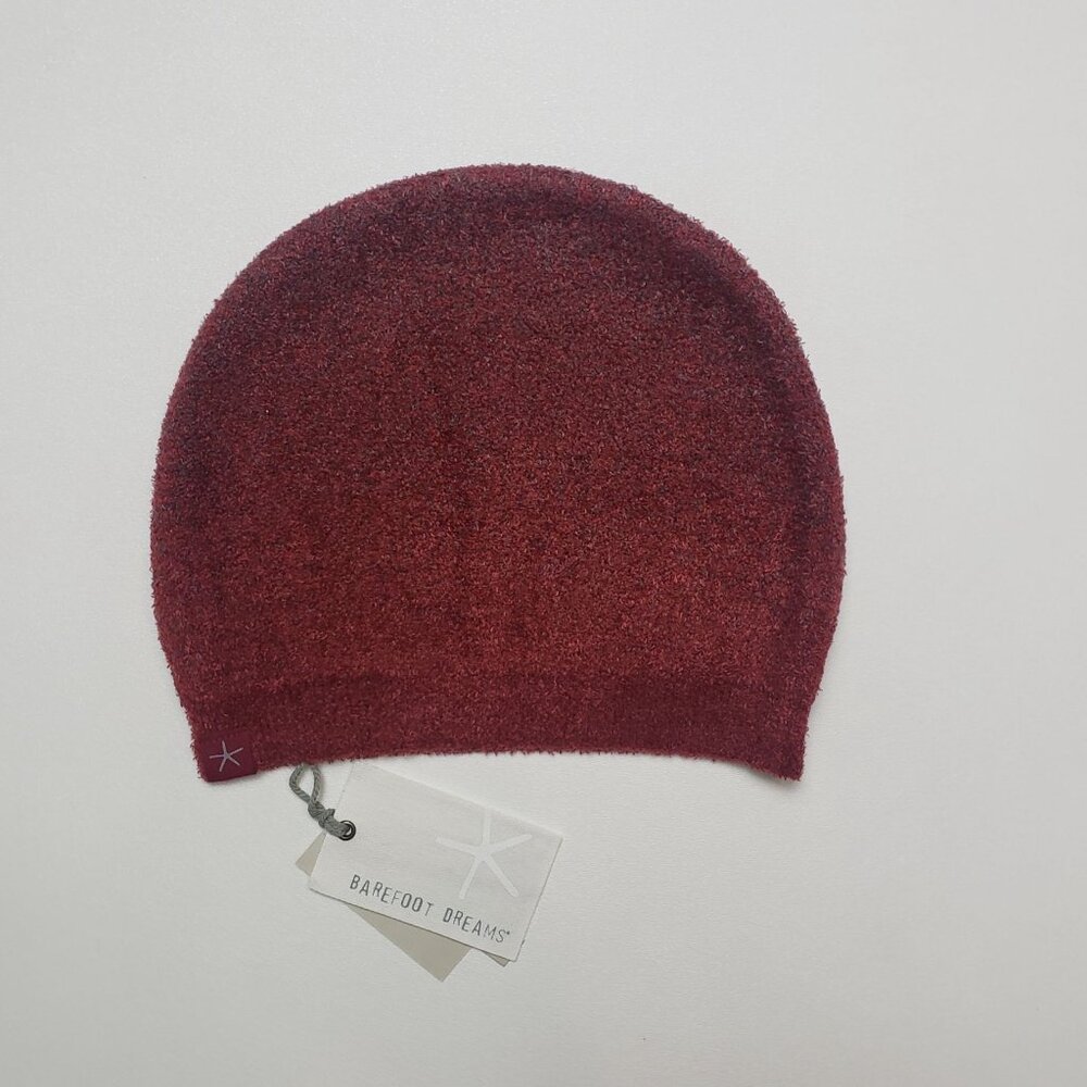 Barefoot Dreams CozyChic Lite Confetti Beanie Crimson/Rosewood One Sz Soft Knit - Picture 13 of 16